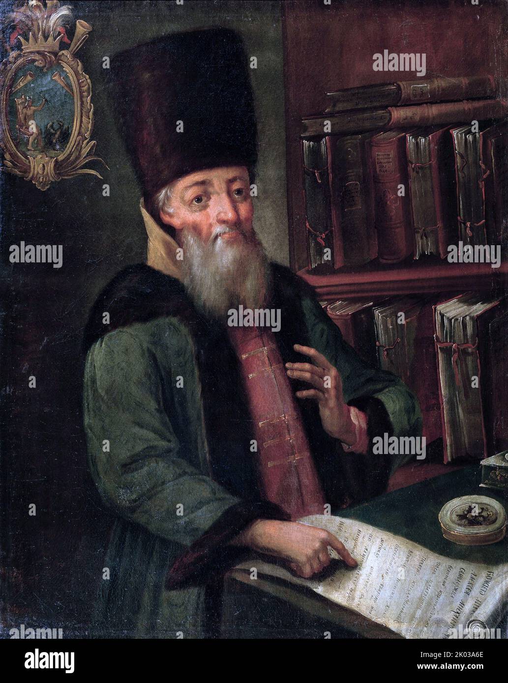 Afanasy Lavrentievich Ordin-Nashchokin (1605-1680) hommes d'État russes du 17th siècle. Banque D'Images
