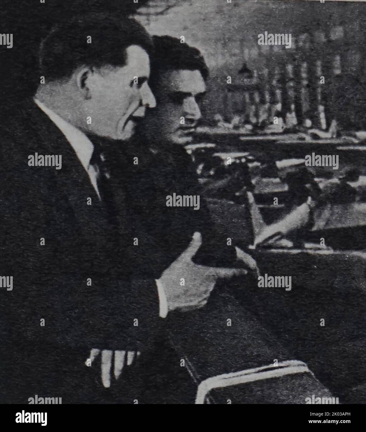 Sergey Vladimirovich Ilyushin (1894 - 1977) concepteur d'avions soviétique qui a fondé le bureau de conception d'avions Ilyushin. Banque D'Images