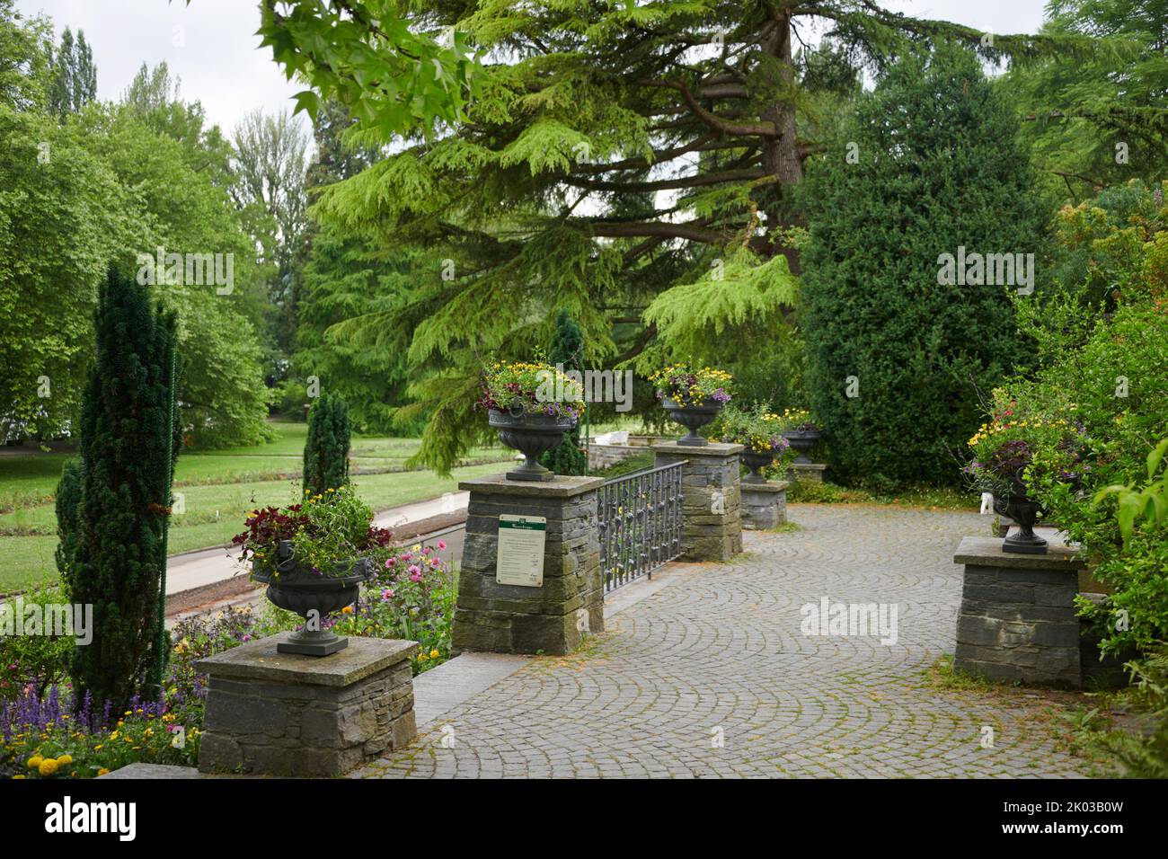 Île Mainau, jardin compex Banque D'Images