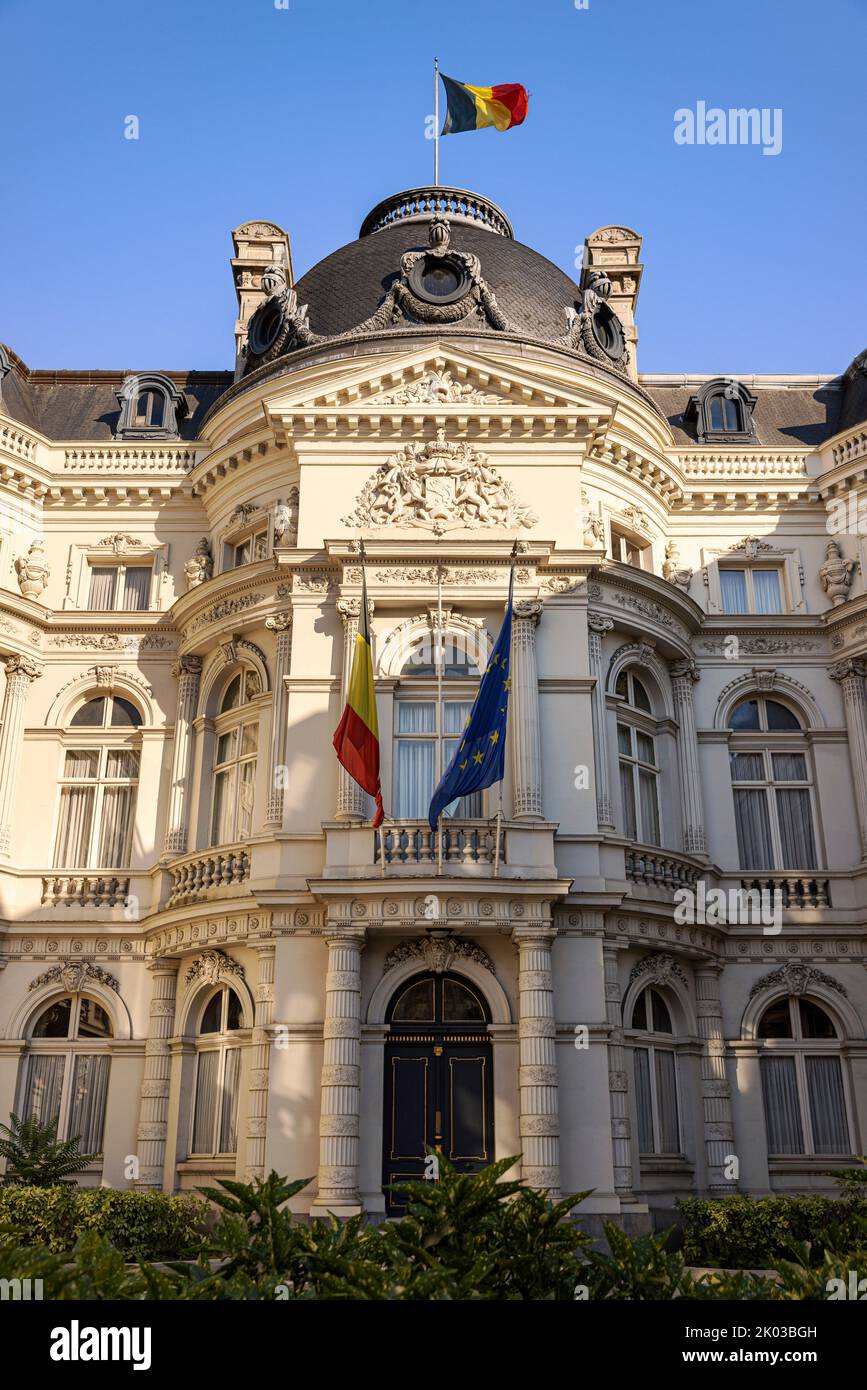 Palais du comte de Flandre, siège de la Cour belge des comptes. Bruxelles, Belgique. Banque D'Images