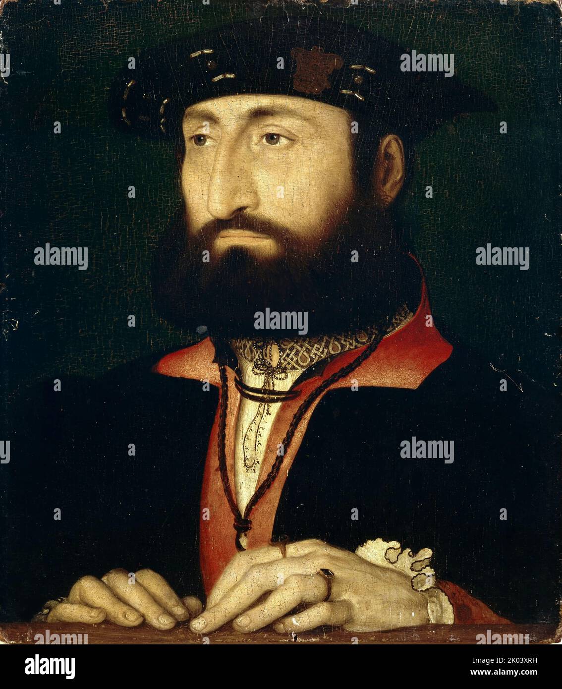 Portrait de Louis de Cleve (1495-1545), duc de Nevers, vers 1533-1534. Trouvé dans la collection de l'Accademia Carrara, Bergame. Banque D'Images