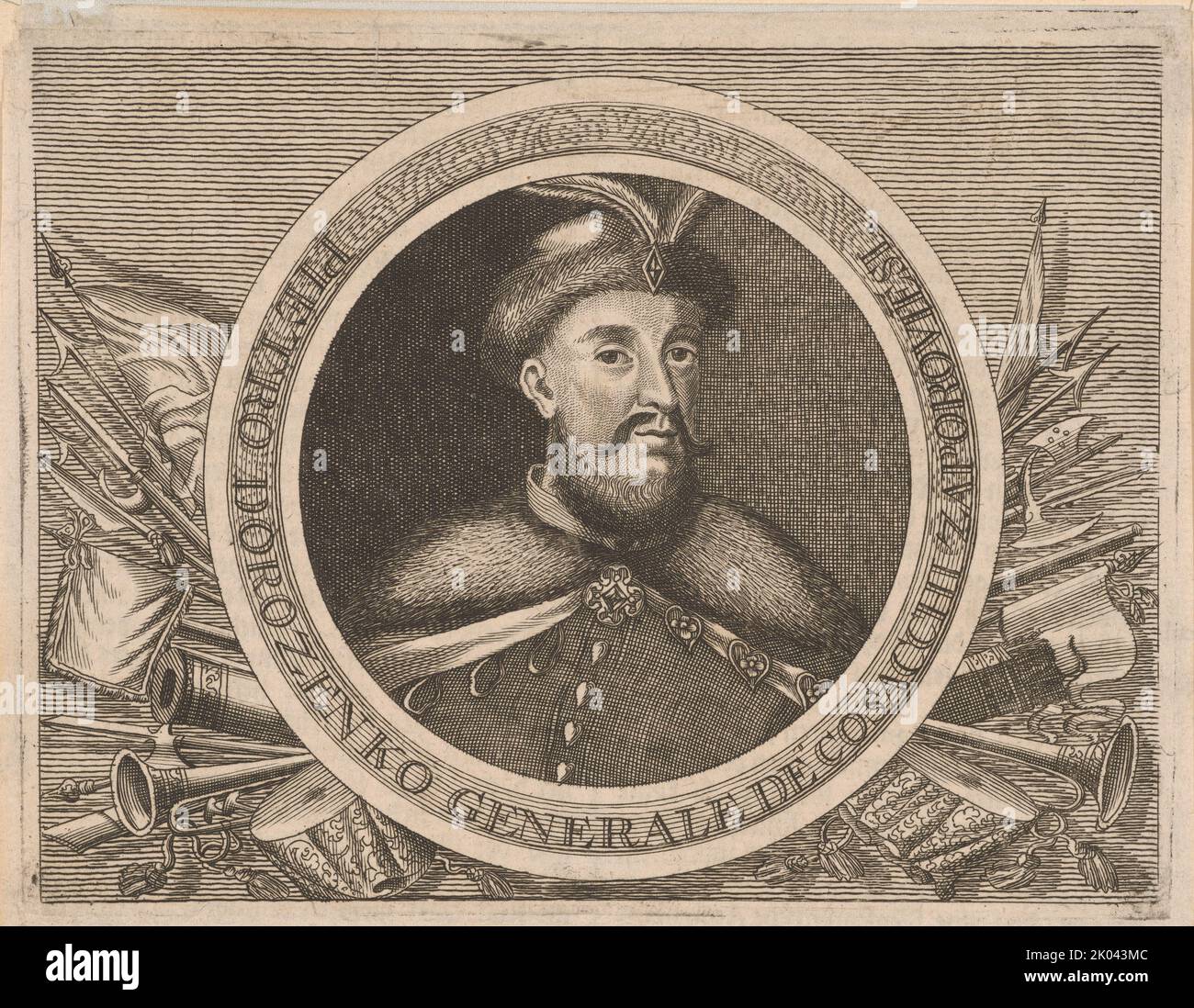 Petro Dorochenko (1627-1698), Hetman de la banque de droite Ukraine, deuxième moitié du CEN de 17th. Collection privée. Banque D'Images