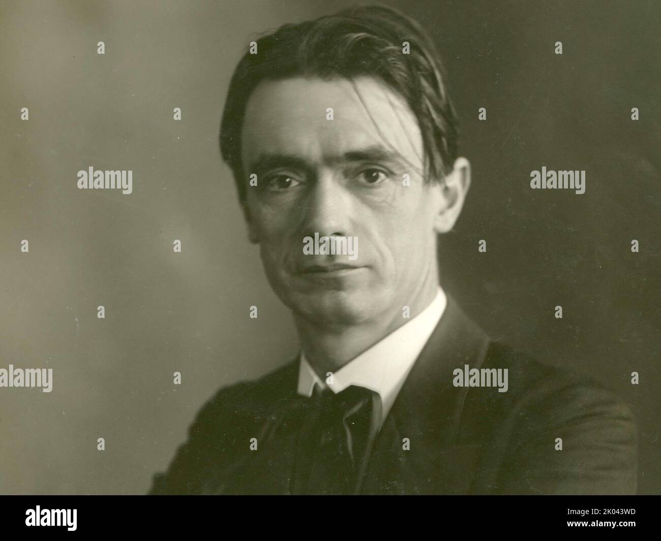 Portrait du philosophe Rudolf Steiner (1861-1925). Collection privée. Banque D'Images