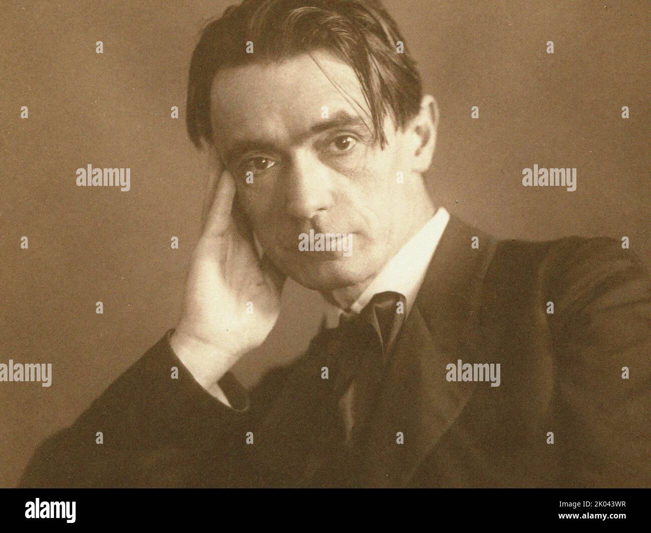 Portrait du philosophe Rudolf Steiner (1861-1925). Collection privée. Banque D'Images