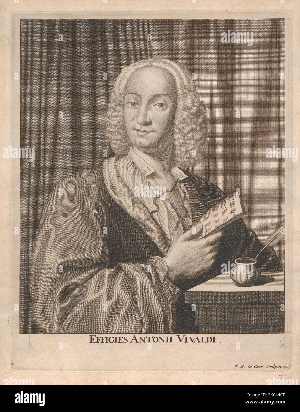 Antonio Vivaldi (1678-1741), 1725. Collection privée. Banque D'Images