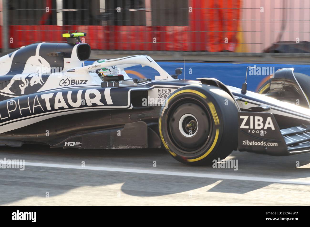 Monza, Italie. 09th septembre 2022. MONZA, Italie, 9. Septembre 2022; #22, Yuki TSUNODA, JAP, Team Scuderia Alpha Tauri, AT02, HONDA, moteur RA620, crédit: SPP Sport Press photo. /Alamy Live News Banque D'Images