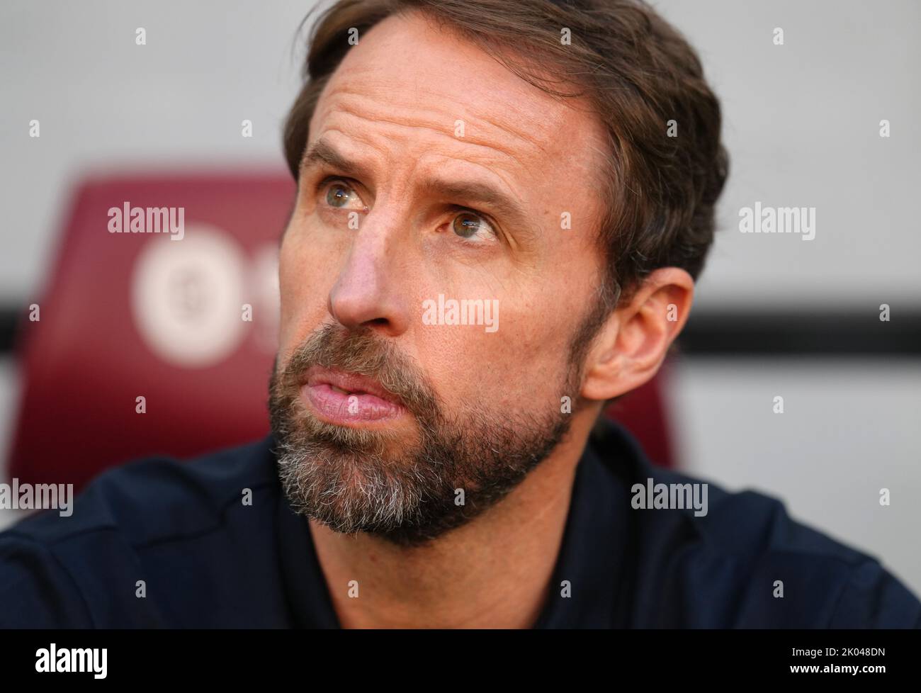 Photo du dossier datée du 04-06-2022 de Gareth Southgate, qui a rendu hommage aux années de service impeccable de la Reine après que tous les matchs de football au Royaume-Uni ont été reportés ce week-end comme marque de respect après sa mort jeudi. Date de publication : vendredi 9 septembre 2022. Banque D'Images