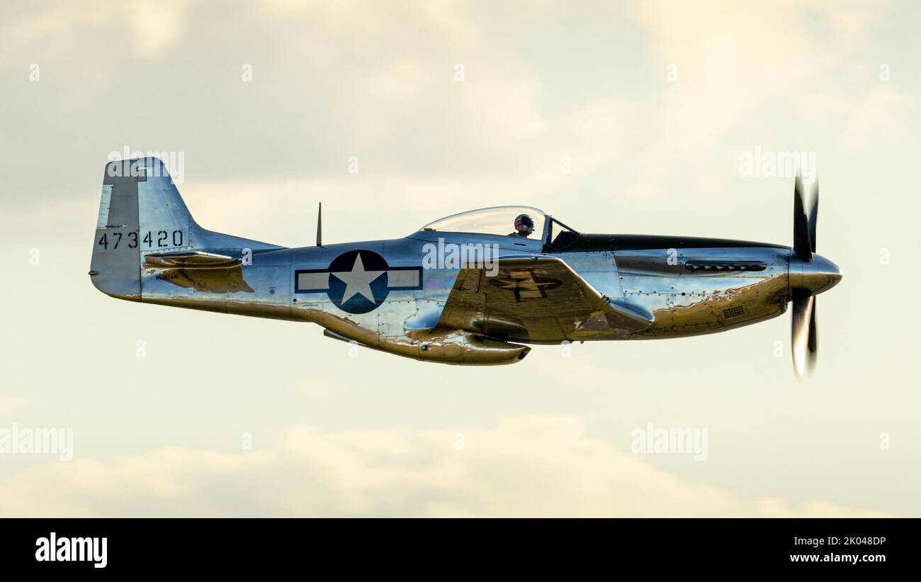 L'incroyable Mustang P-51 au Stuart Air Show Banque D'Images