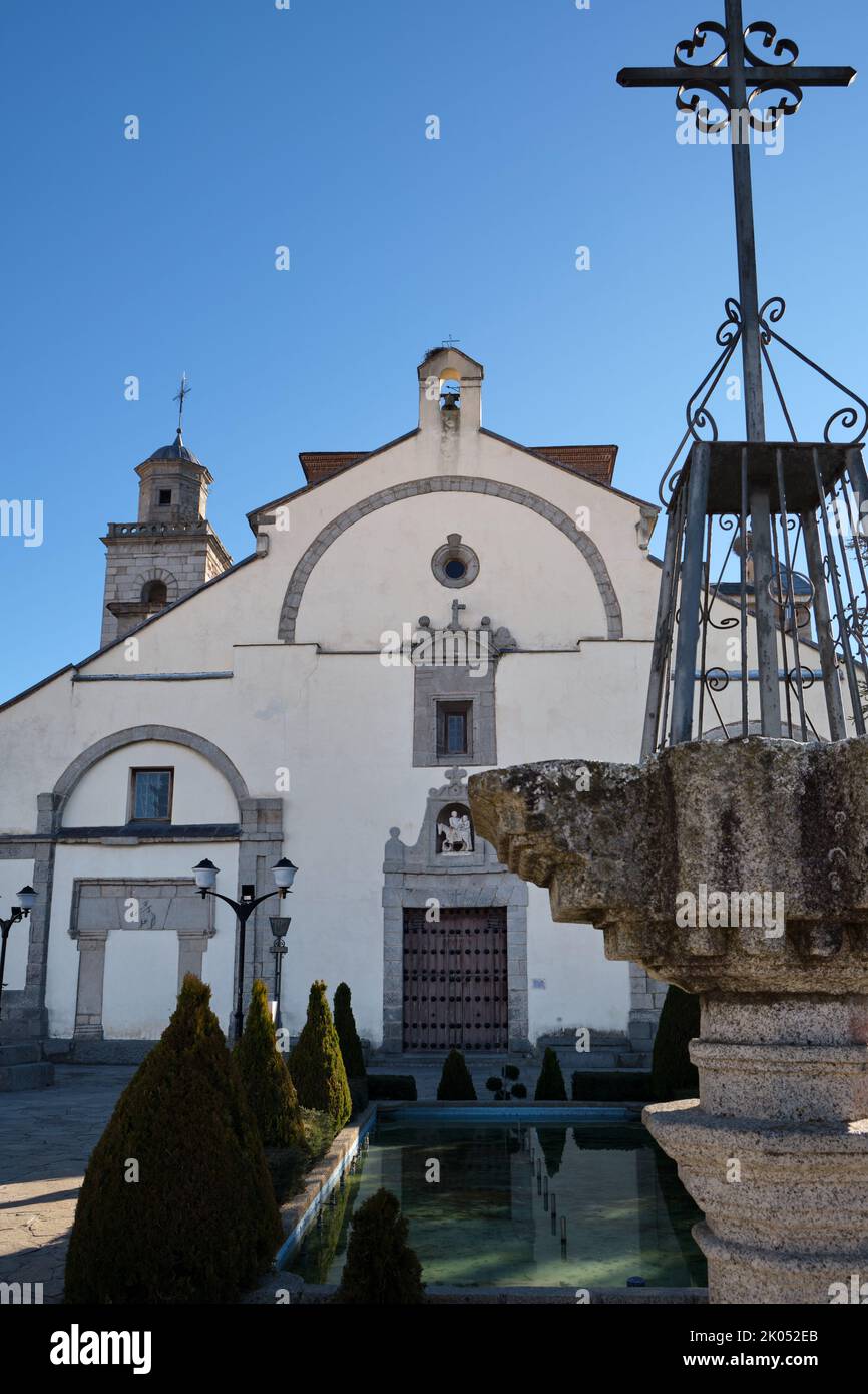 Église catholique San Martín Obispo, San Martín de Valdeiglesias, Communauté de Madrid, Espagne Banque D'Images