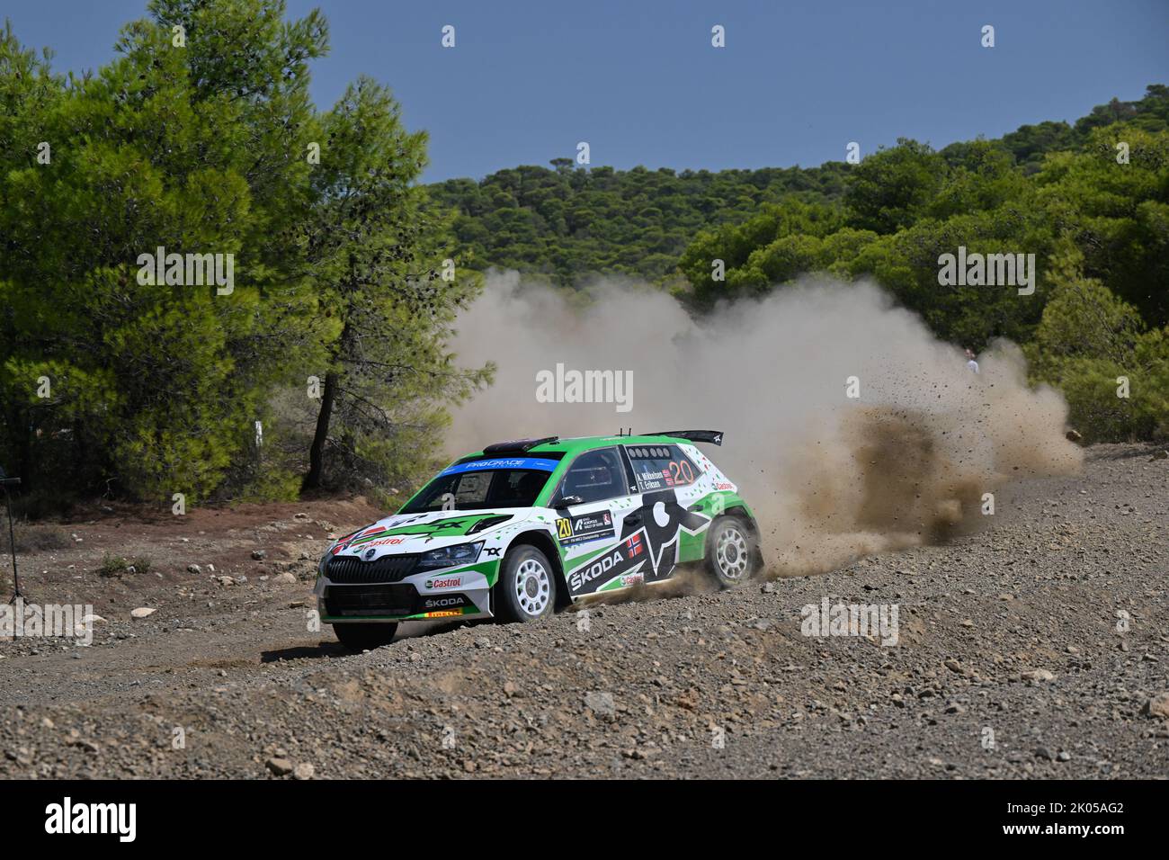 Grèce, Grèce. 09th septembre 2022. Andreas Mikkelsen (NOR) et Torstein Eriksen (NOR) de l'équipe TOKSPORT WRT crédit: Independent photo Agency/Alay Live News Banque D'Images