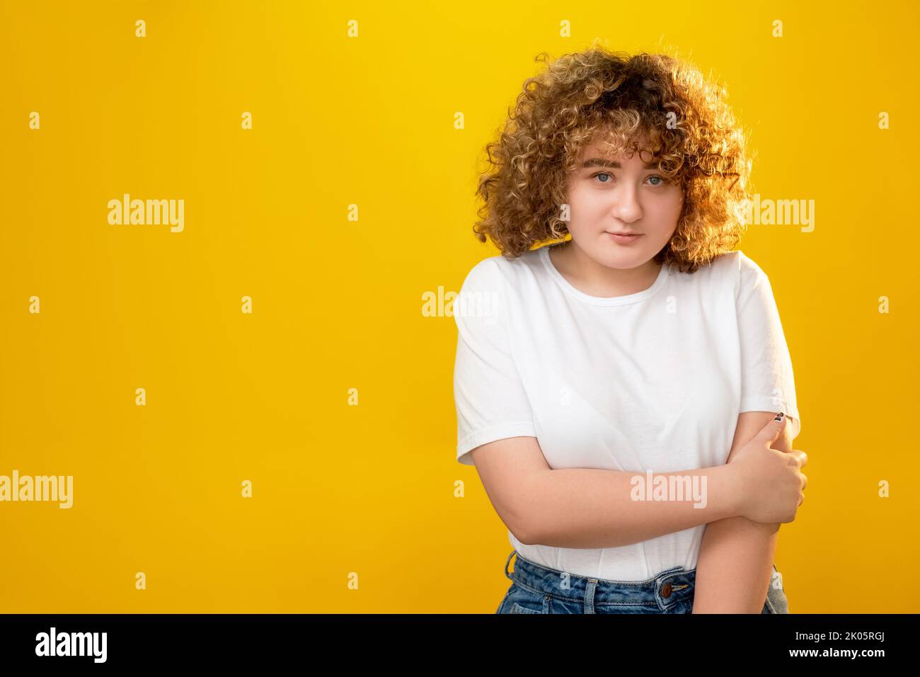 offensant personnes corps shaming femme en surpoids Banque D'Images