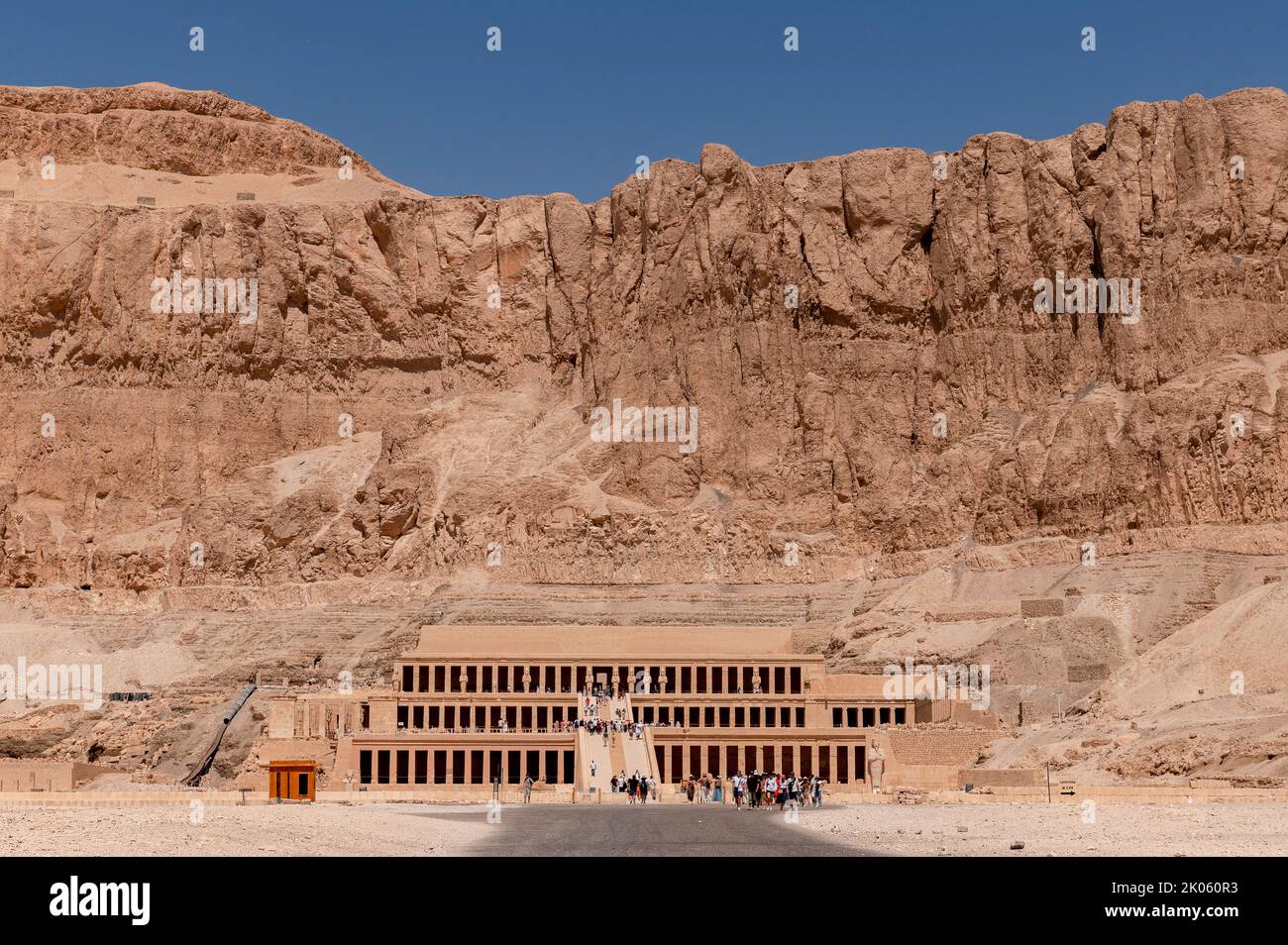 Temple Hatshepsut dans la vallée des Rois de Louxor Banque D'Images