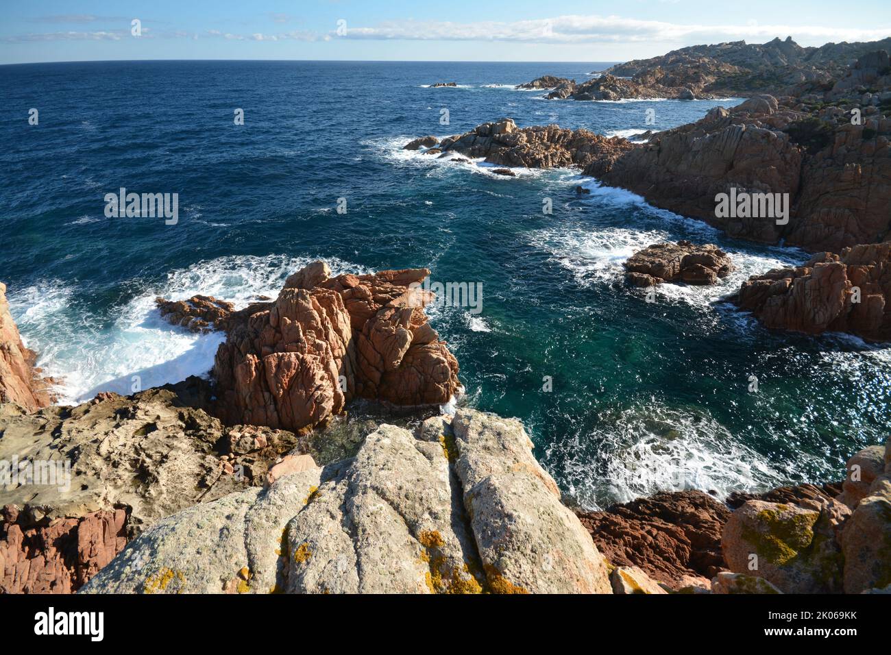 Costa rocciosa, Sardaigne Banque D'Images
