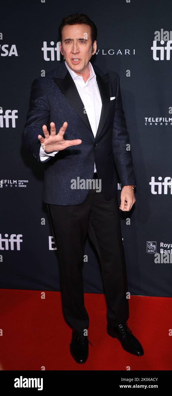 Toronto, ONT. 9th septembre 2022. Nicolas cage aux arrivées pour LA première DU PASSAGE DU BOUCHER au Festival international du film de Toronto, Roy Thomson Hall, Toronto, ON 9 septembre 2022. Crédit : JA/Everett Collection/Alay Live News Banque D'Images