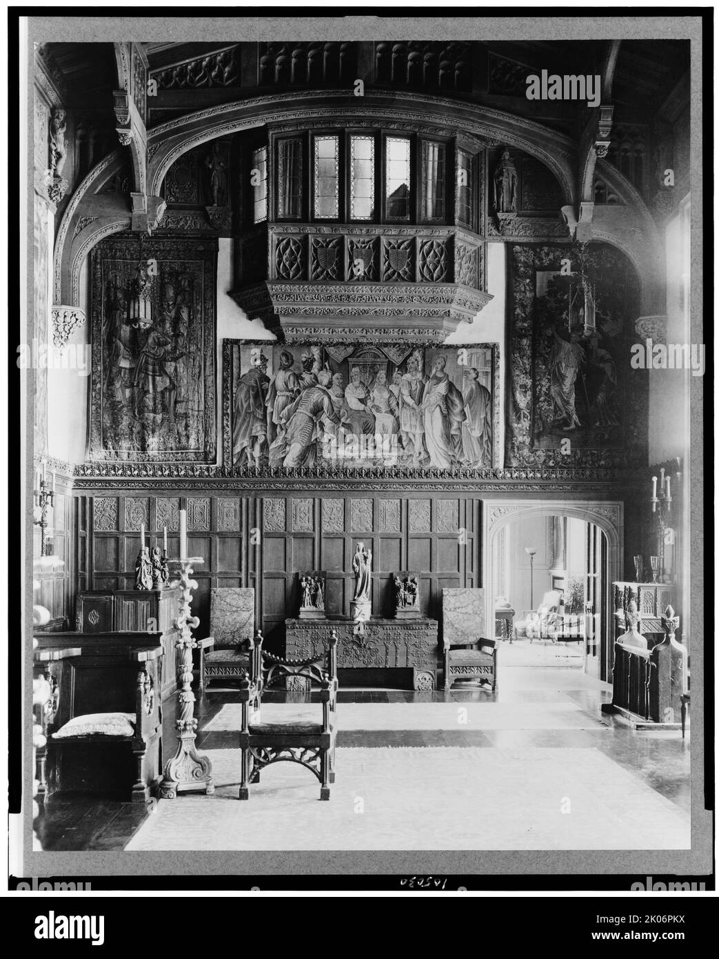 Intérieur de la maison d'Arthur Curtiss James, 39 East 69th Street, New York City, entre 1914 et 1920. Banque D'Images
