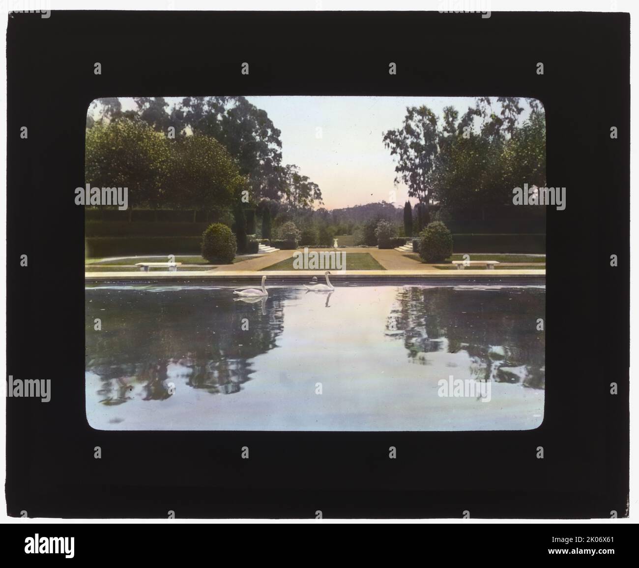 « Newmar », sénateur George Almer Newhall House, 1761 Manor Drive, Hillsborough, Californie, 1917. Maison : Lewis Parsons Hobart, terminée en 1910. Paysage : Bruce porter, terminé en 1910. Banque D'Images