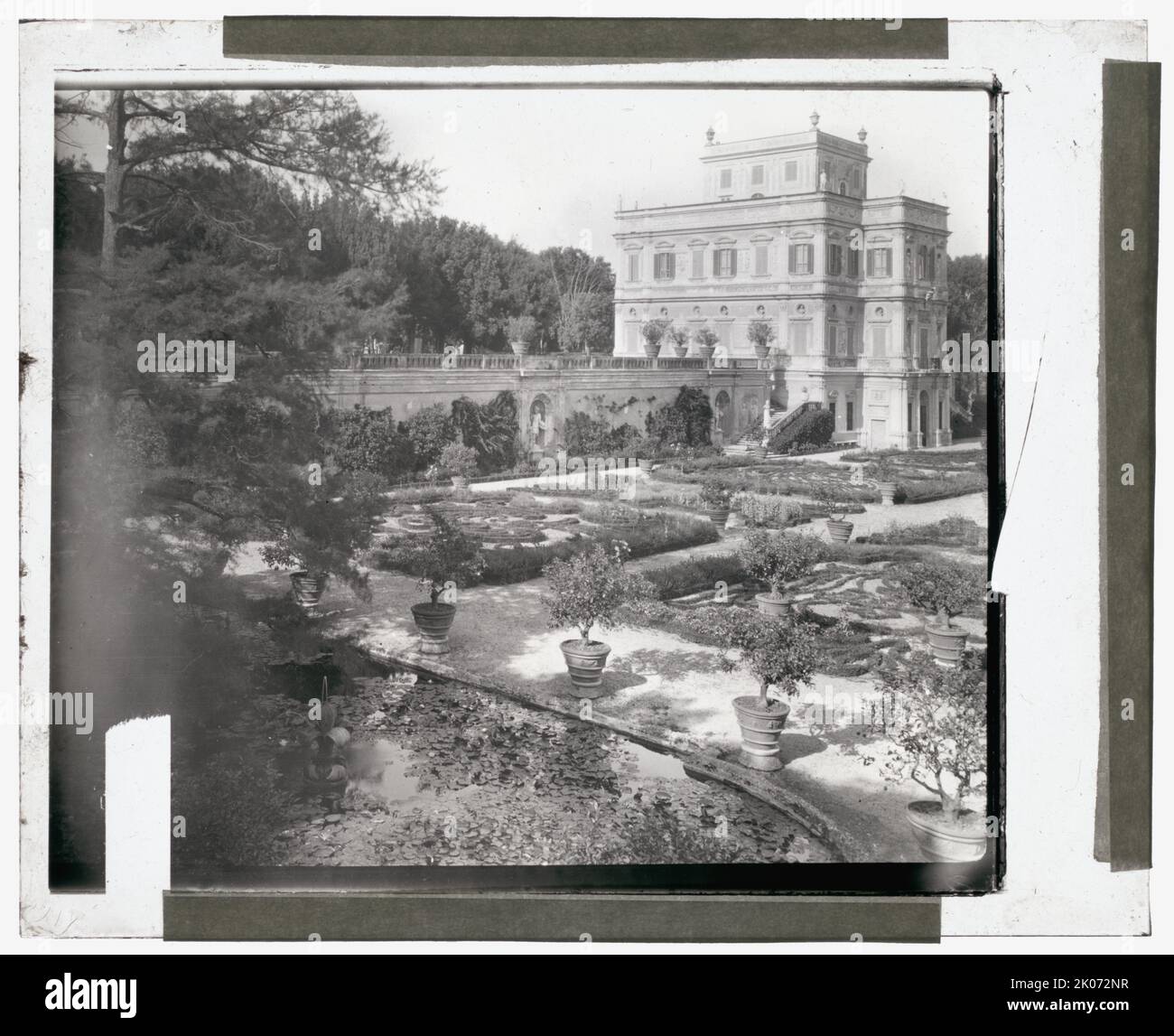 Villa Doria-Pamphili, Monteverde, Rome, Italie, 1925. Architecture de maison: Alessandro Algarve avec Giovanni Francesco Grimaldi, 1645-1653. Paysage : Camillo Pamphili, achevé par 1653. Banque D'Images