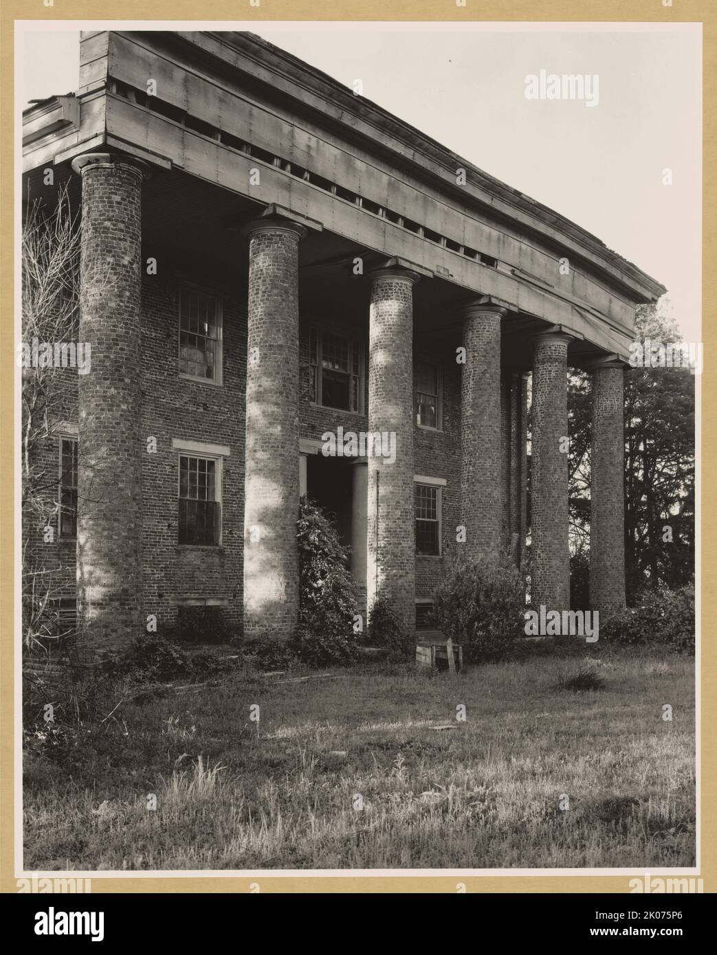 Wade House, Huntsville vic., Madison County, Alabama, 1939. [Maison de plantation abandonnée sur Bob Wade Lane, datant du début du 19th siècle]. Banque D'Images