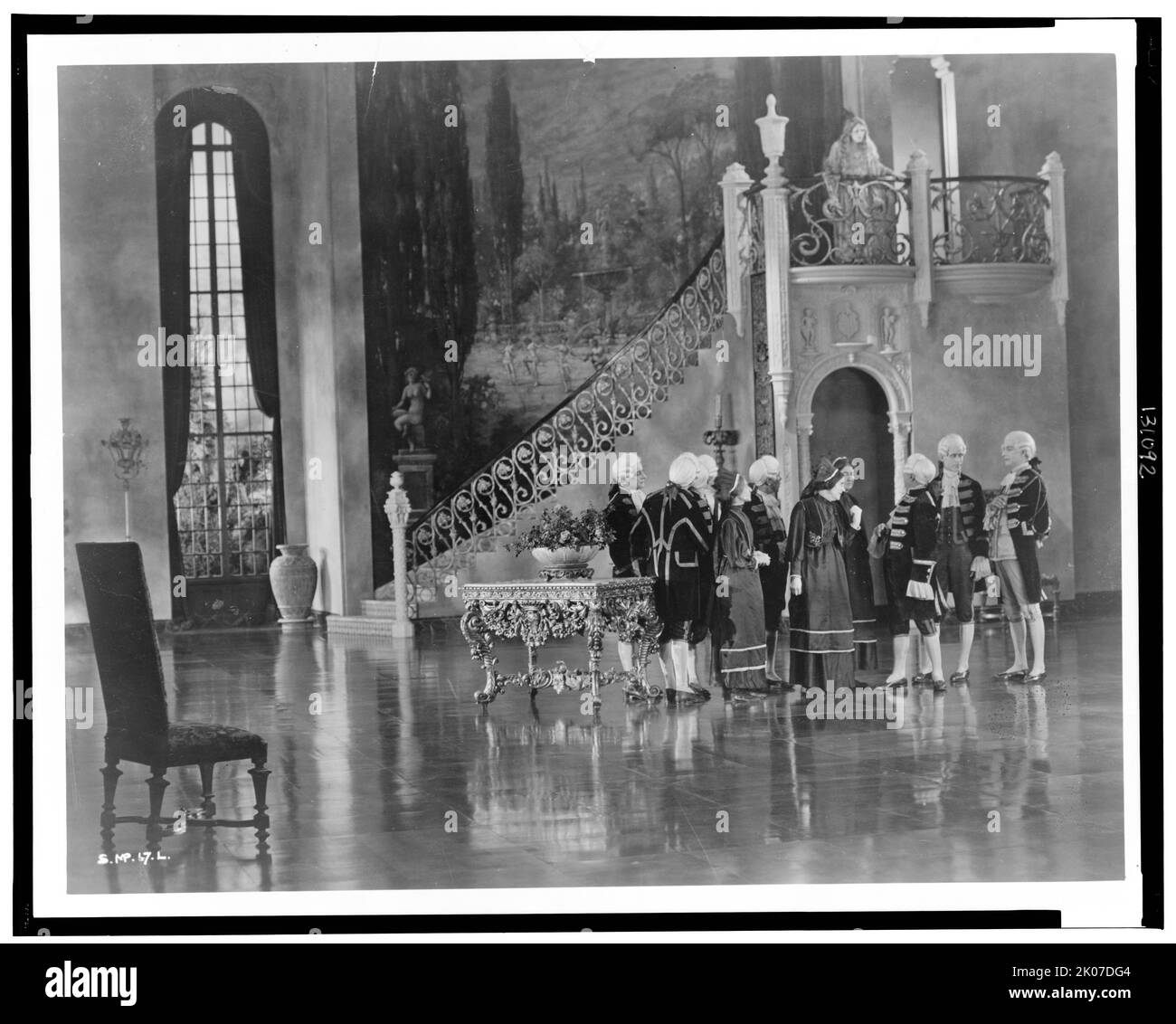 Hollywood Set - vue intérieure du palais, 1923. Banque D'Images