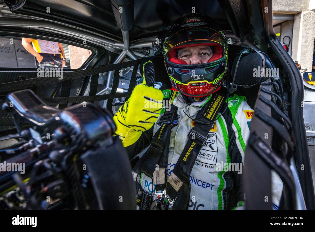 CARRIÈRE Christophe, événement AGS, Aston Martin Vantage AMR GT4, portrait de la ronde 5th du Championnat de France FFSA GT 2022, de 11 septembre à 13 sur le circuit de Lédenon à Lédenon, France - photo Marc de Mattia / DPPI Banque D'Images