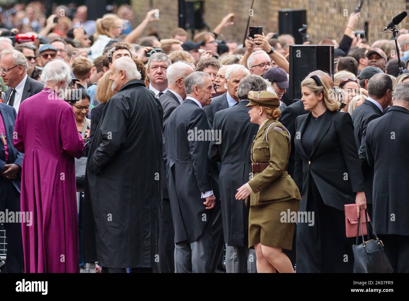 St James's Palace, Londres, Royaume-Uni. 10th septembre 2022. Le député de Penny Mordtante, Lord-président du Conseil et leader de la Chambre des communes, quitte Banque D'Images