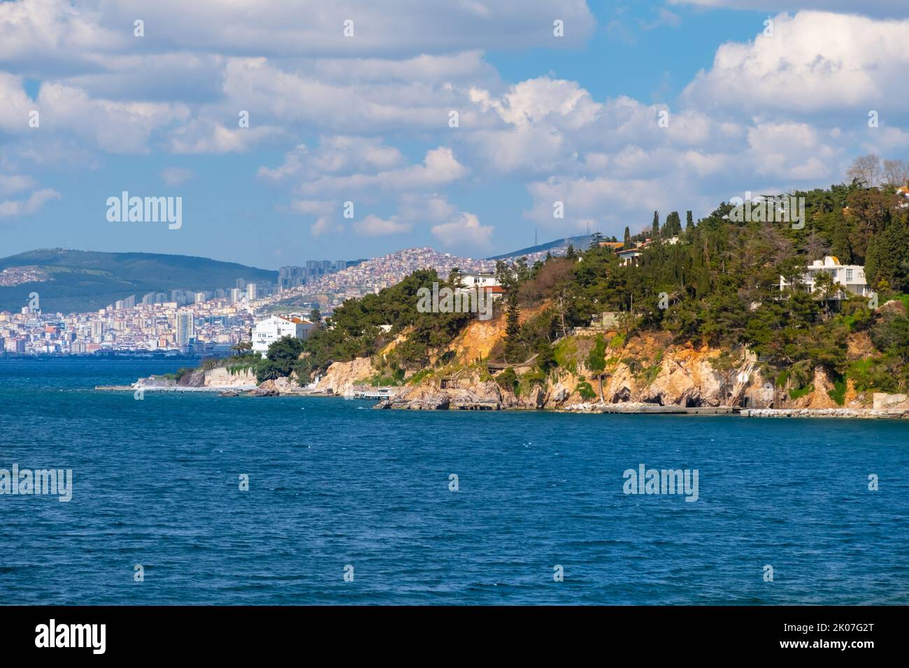 Îles Princes près d'Istanbul. Buyukada est la plus grande île et station balnéaire de la mer de Marmara. Banque D'Images