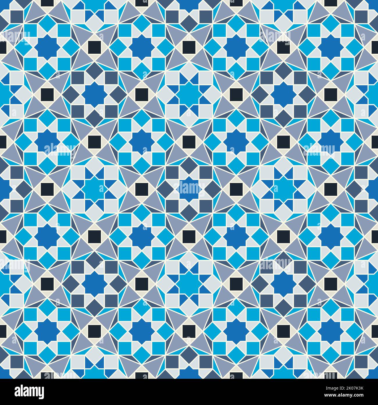 Motif vectoriel géométrique sans couture islamique Banque D'Images