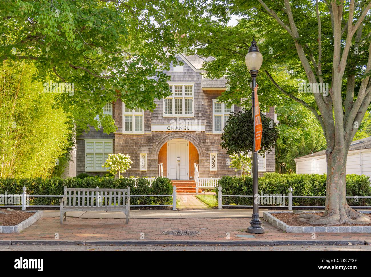Boutique éphémère de Chanel Hamptons Banque D'Images