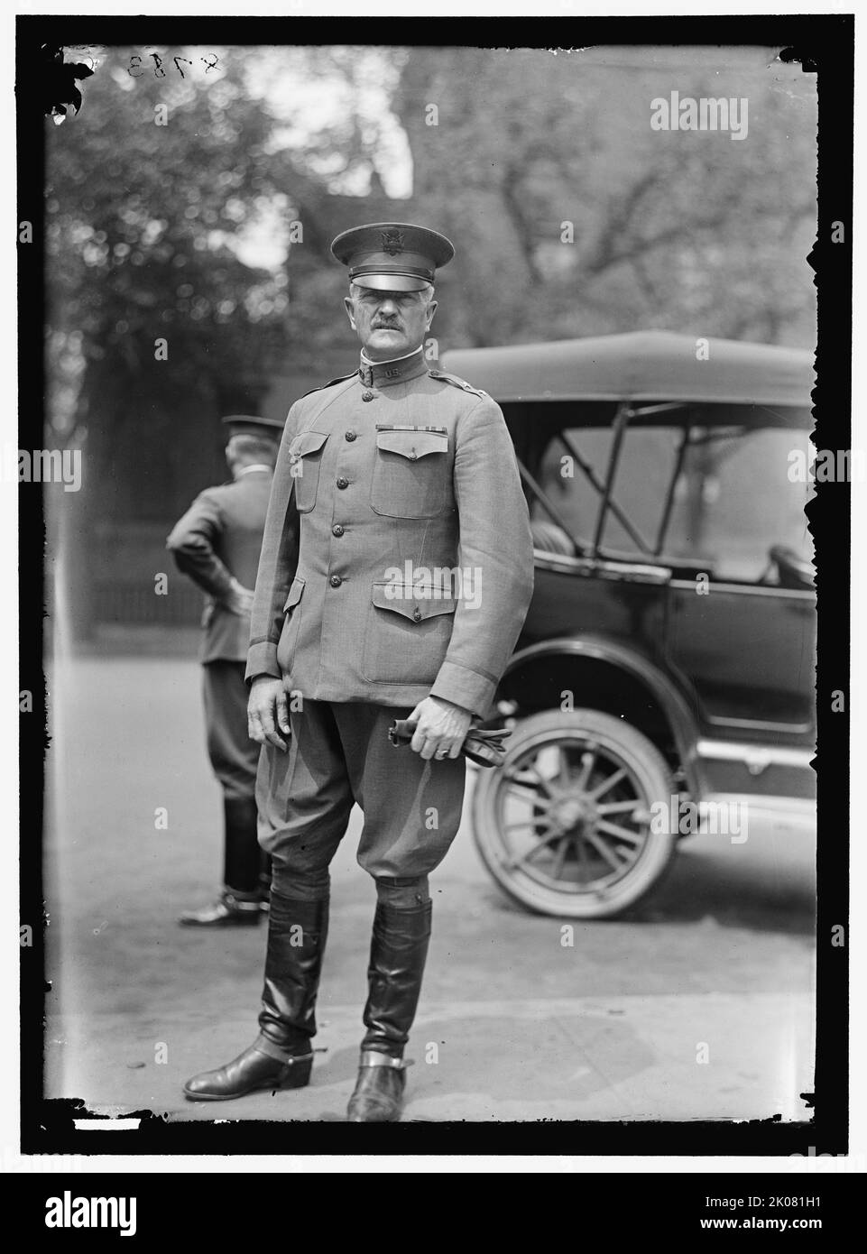 Général John J. Pershing, entre 1916 et 1918. Pershing était commandant des forces expéditionnaires américaines sur le front occidental pendant la première Guerre mondiale Banque D'Images