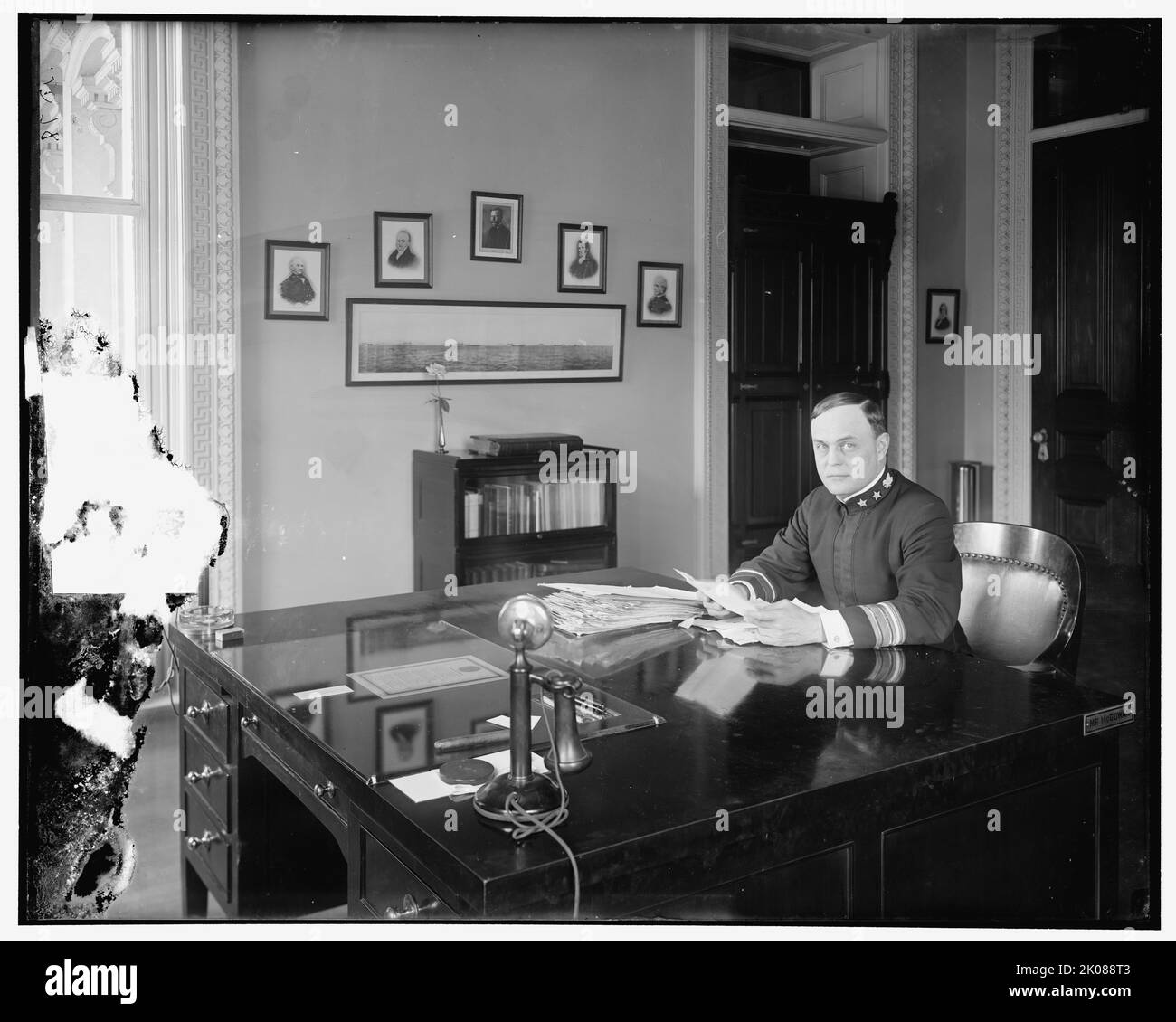 Amiral Samuel McGowan, entre 1910 et 1920. Officier DE la marine AMÉRICAINE. Banque D'Images