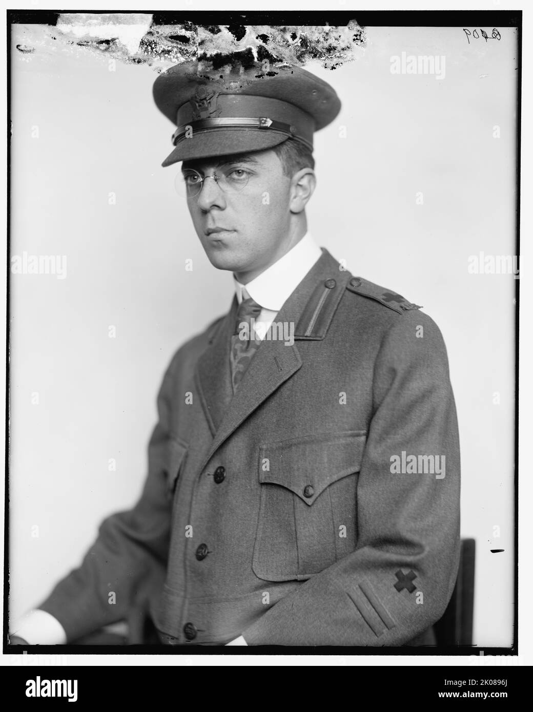 H. L. Merrill, entre 1910 et 1920. Homme en uniforme américain. Banque D'Images