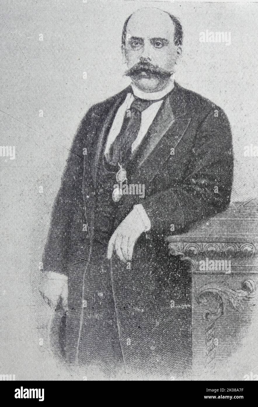 Don Emilio Castelar y Ripoll (7 septembre 1832 - 25 mai 1899) était un politicien républicain espagnol et un président de la première République espagnole Banque D'Images