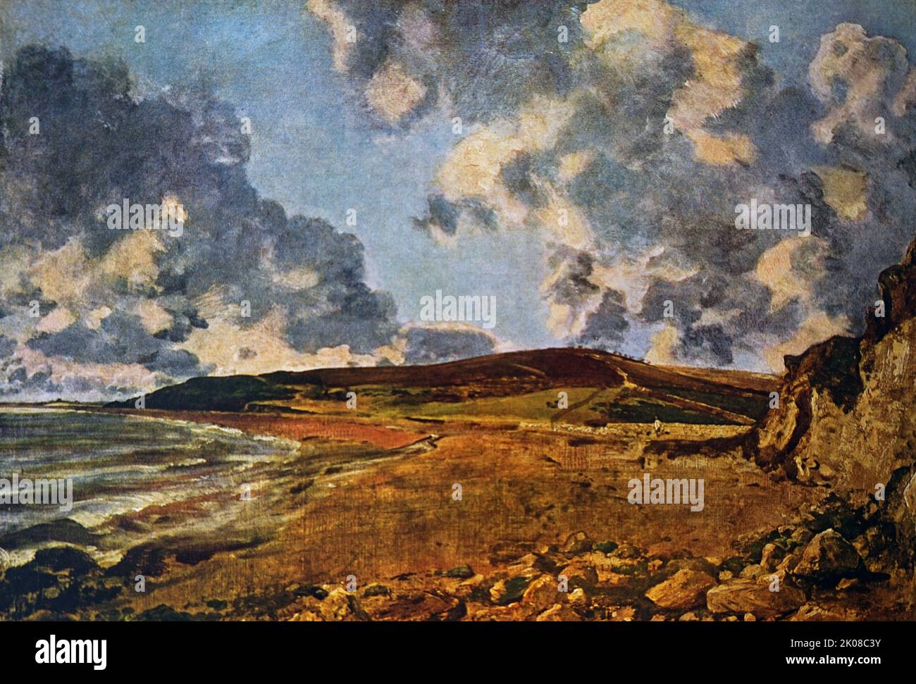 Weymouth Bay par John Constable RA (11 juin 1776 - 31 mars 1837) est un peintre paysagiste anglais de la tradition romantique. Né à Suffolk, il est connu principalement pour avoir révolutionné le genre de la peinture de paysage Banque D'Images