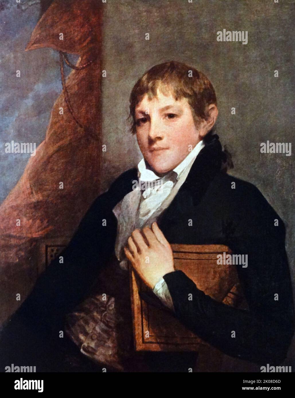 Gilbert Charles Stuart (né Stewart; 3 décembre 1755 - 9 juillet 1828) était un peintre américain de la colonie du Rhode Island, largement considéré comme l'un des plus grands portraitistes d'Amérique Banque D'Images