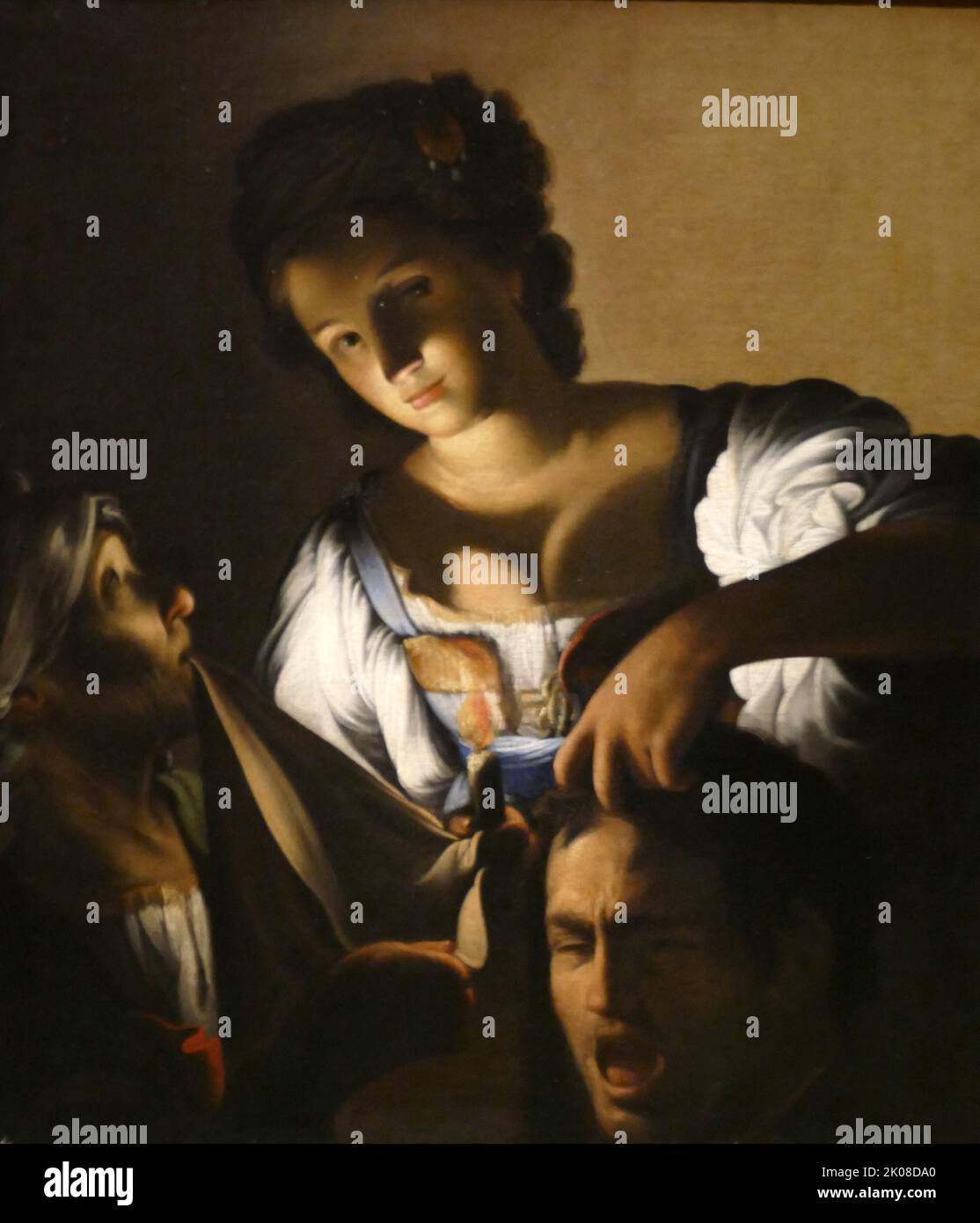Judith à la tête de Holofernes, c1610-15, par Carlo Saraceni (1579 - 16 juin 1620) était un peintre italien du début du baroque Banque D'Images