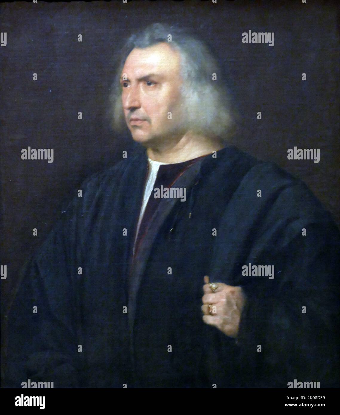 Gian Giacomo Bartolotti de Parme, c1518, par Tiziano Vecelli ou Vecellio (c. 1488/90 - 27 août 1576), connu en anglais sous le nom de Tizian, un peintre italien (vénitien) pendant la Renaissance Banque D'Images