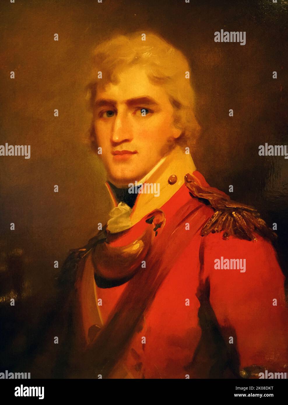Lieutenant-colonel Patrick MacLeod de Geanies (1775-1807) par un artiste inconnu, du Musée des Highlanders Banque D'Images