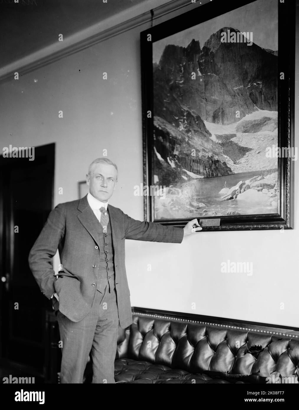 Stephen Mather, entre 1910 et 1920. [STEPHEN Tyng Mather, industriel et conservateur AMÉRICAIN, a été le premier directeur du Service national des parcs]. Banque D'Images