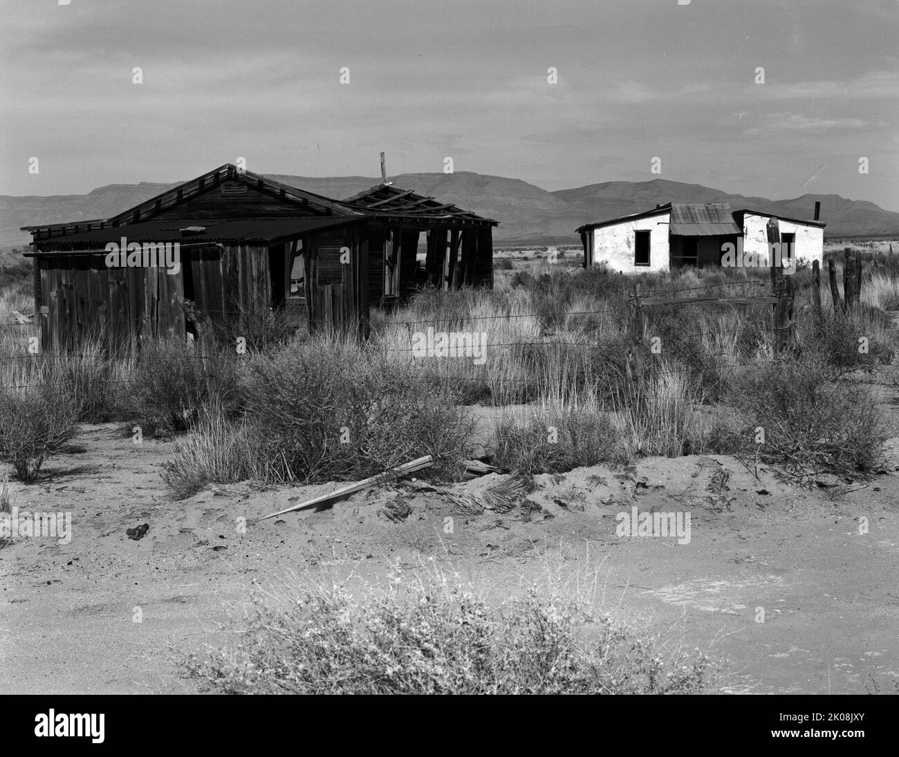 La première bombe atomique (le code Trinity) a été mise à l'essai sur le site Trinity près de la limite nord de la zone le 16 juillet 1945, sept jours après l'établissement du terrain d'essai de White Sands Banque D'Images