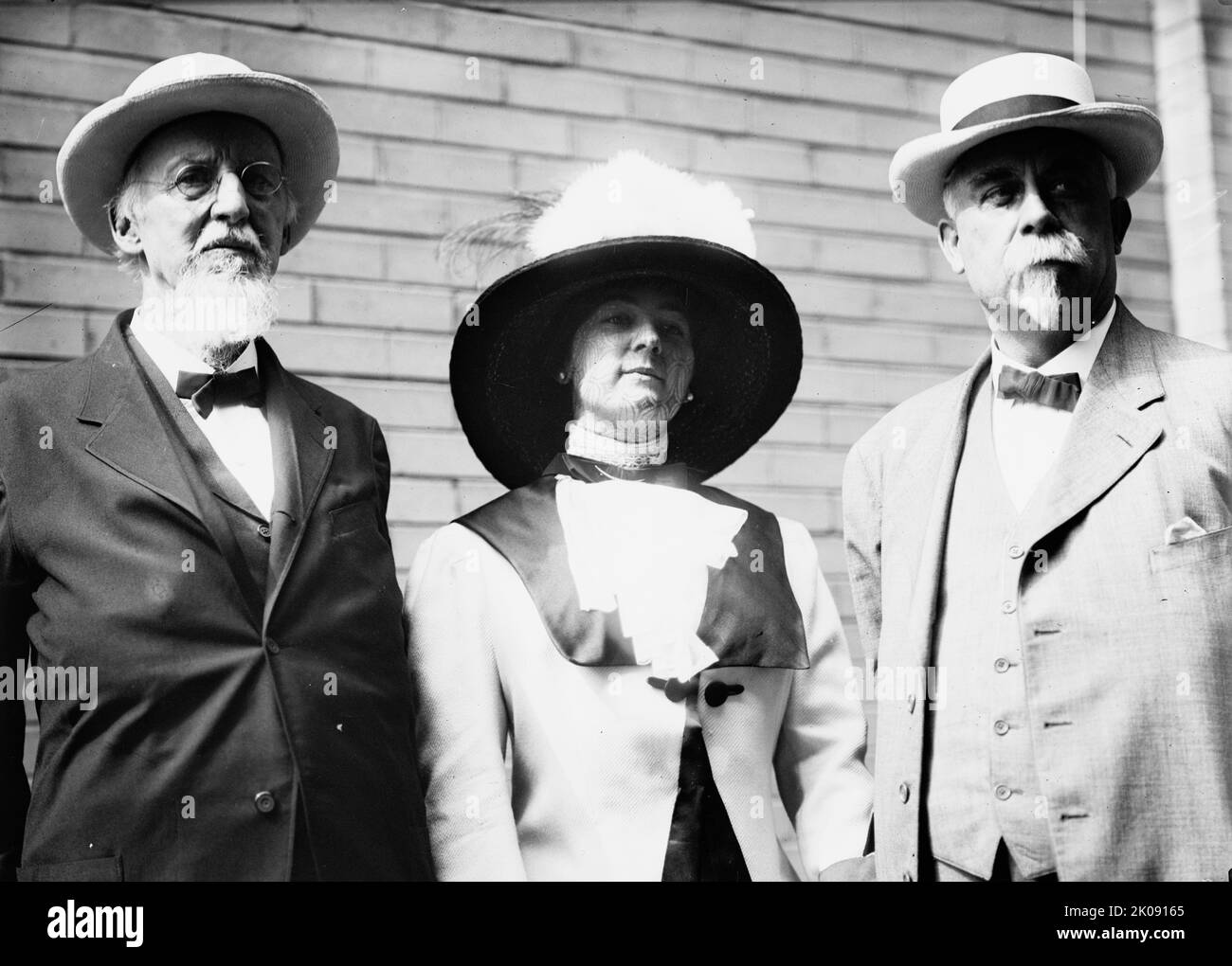 Convention nationale démocratique - l'ex-sénateur Francis B. Cockerell, Mme E.B. Cockerell, Robert Hogan, 1912. Banque D'Images