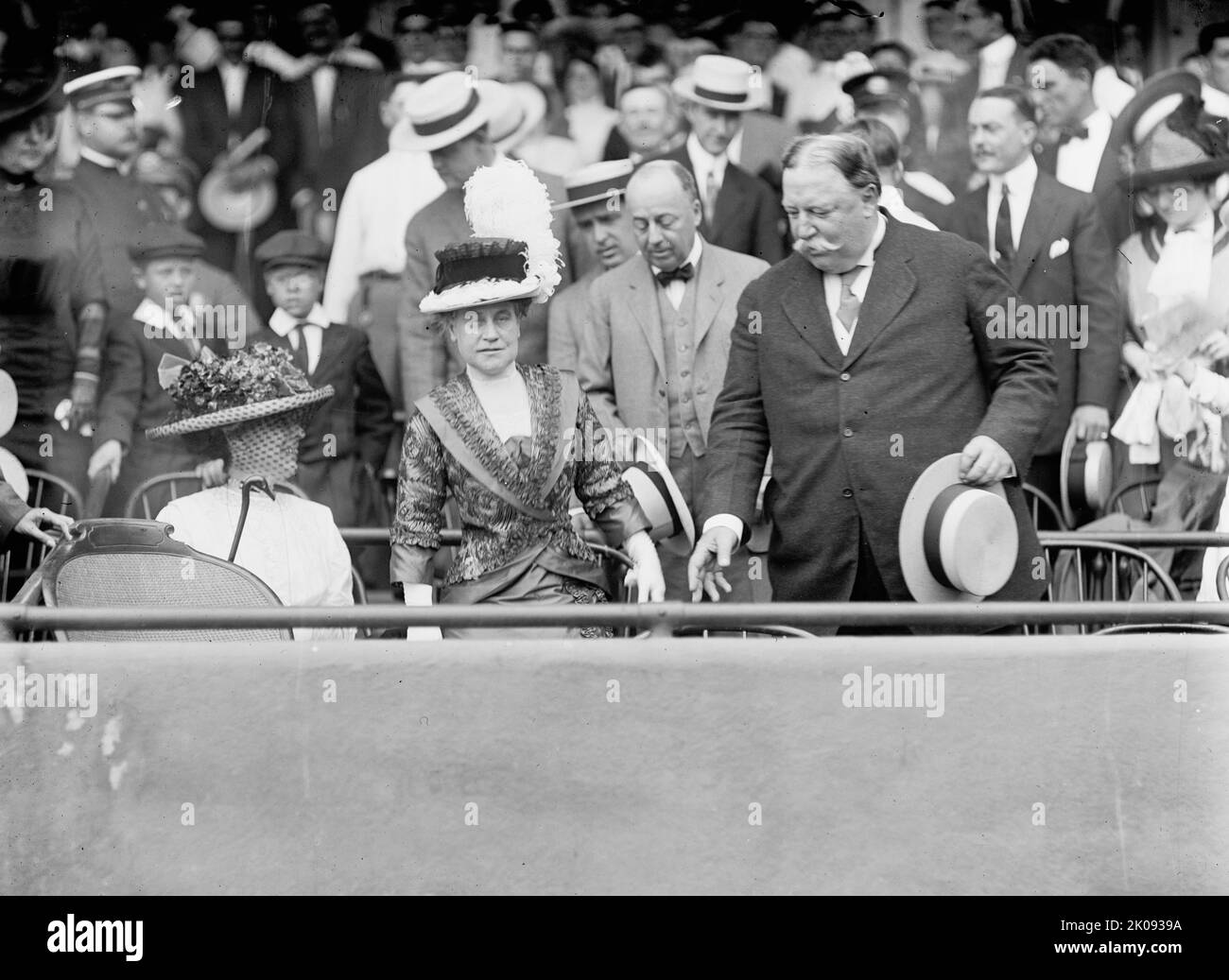 Baseball, professionnel - Mme KNOX ; sec. KNOX ; Président Taft, 1912. Banque D'Images