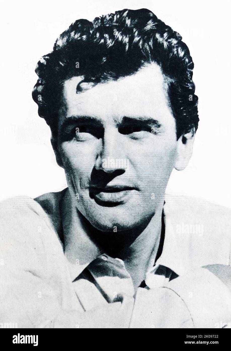 Edmund Anthony Cutlar Purdom (19 décembre 1924 - 1 janvier 2009) est un acteur, un artiste vocal et un réalisateur anglais. Il a d'abord travaillé sur scène en Grande-Bretagne, en exécutant diverses œuvres de Shakespeare, puis en Amérique sur Broadway et à Hollywood, et finalement en Italie. Banque D'Images