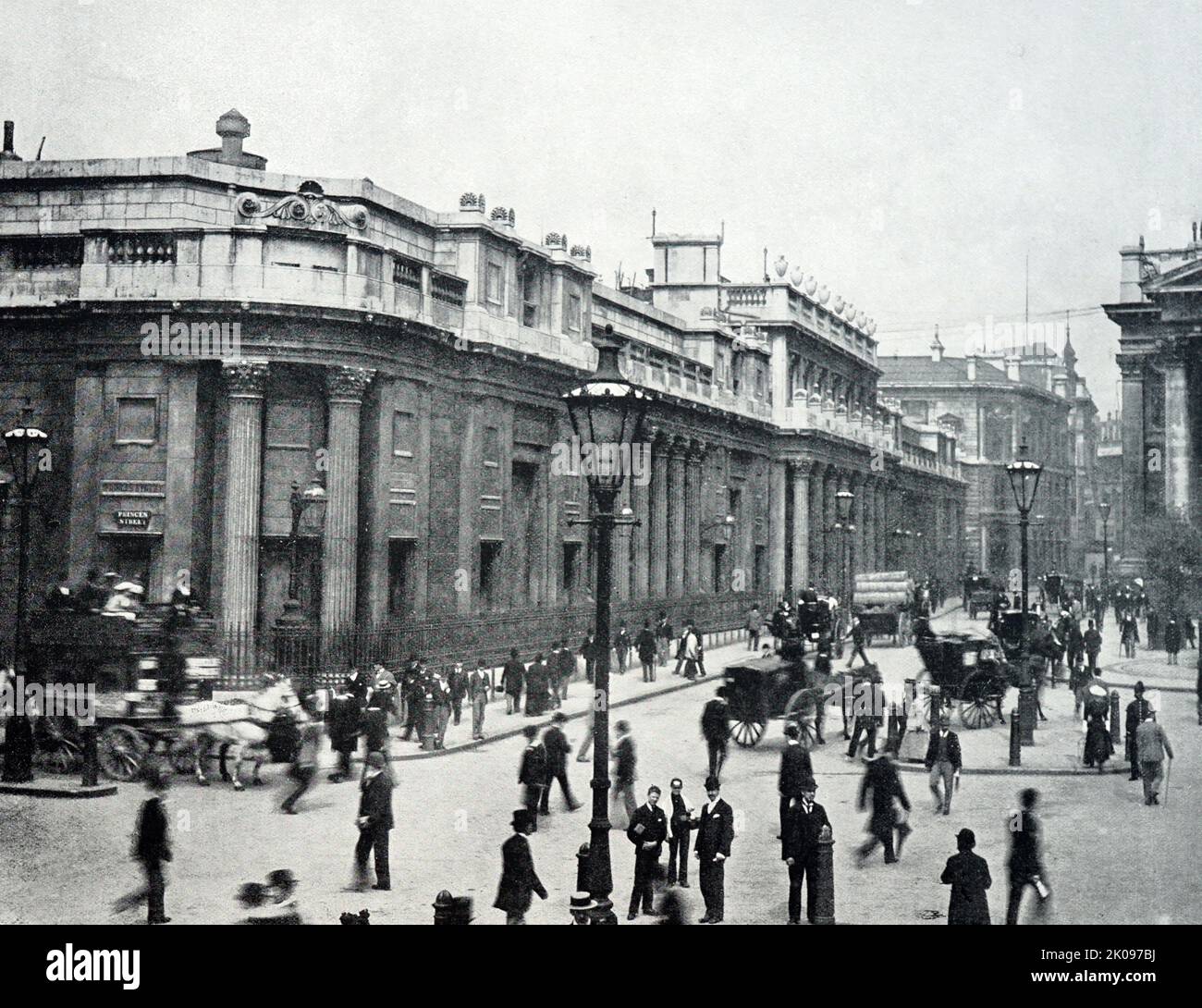 Photographie de la fin de l'époque victorienne à Londres, Angleterre 1895. Banque D'Images