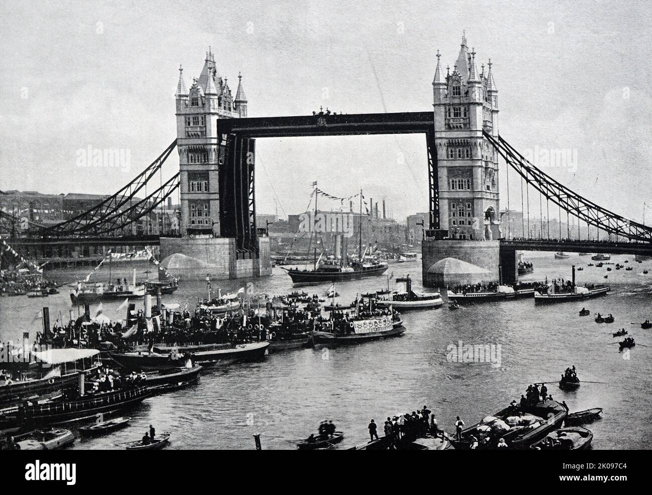 Photographie de la fin de l'époque victorienne à Londres, Angleterre 1895. Banque D'Images
