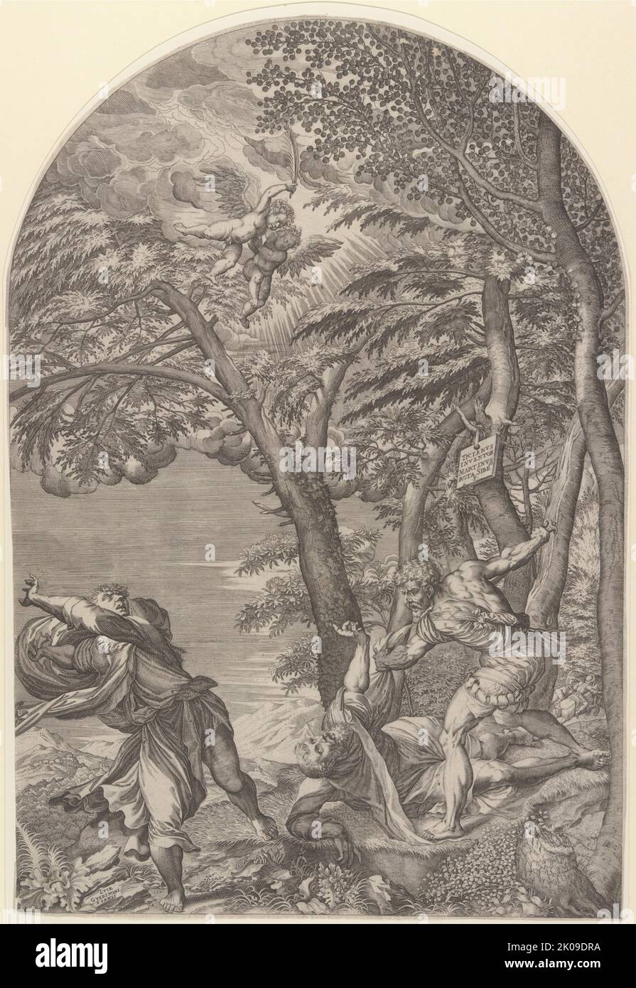 Le martyre de Saint Pierre, ca. 1560. Banque D'Images