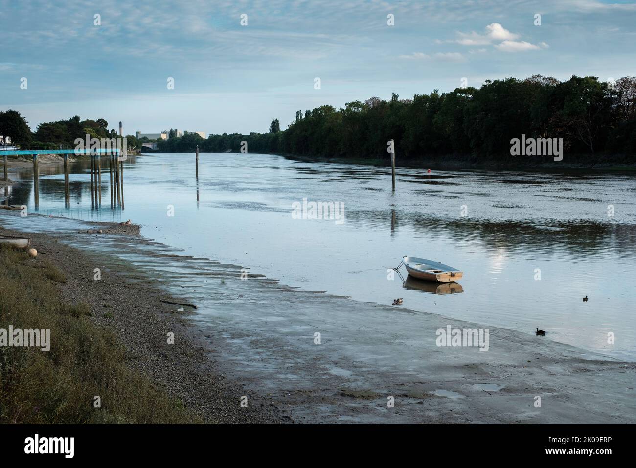 Thames River, Chiswick, Londres, Royaume-Uni Banque D'Images