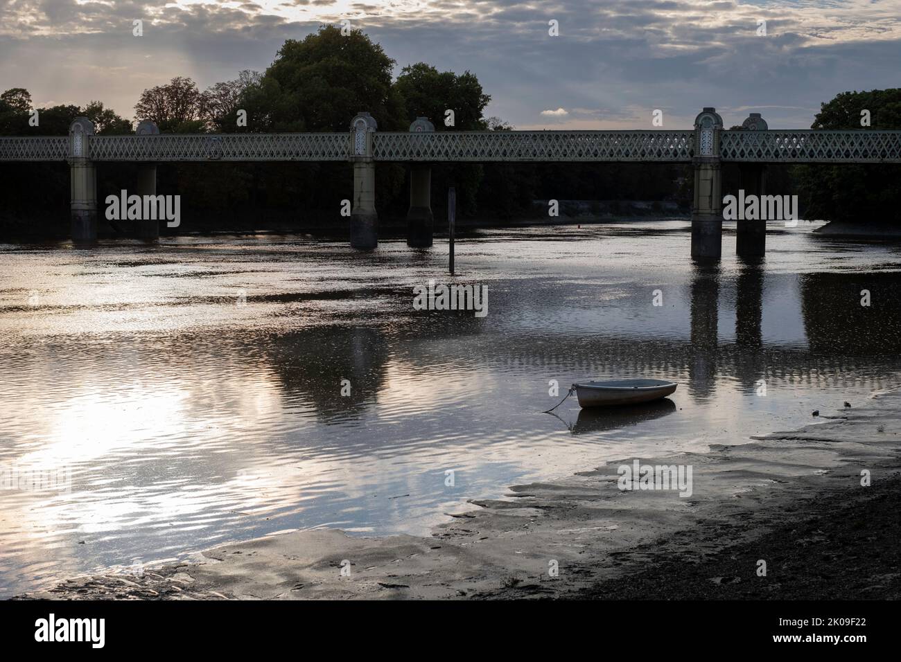 Thames River, Chiswick, Londres, Royaume-Uni Banque D'Images