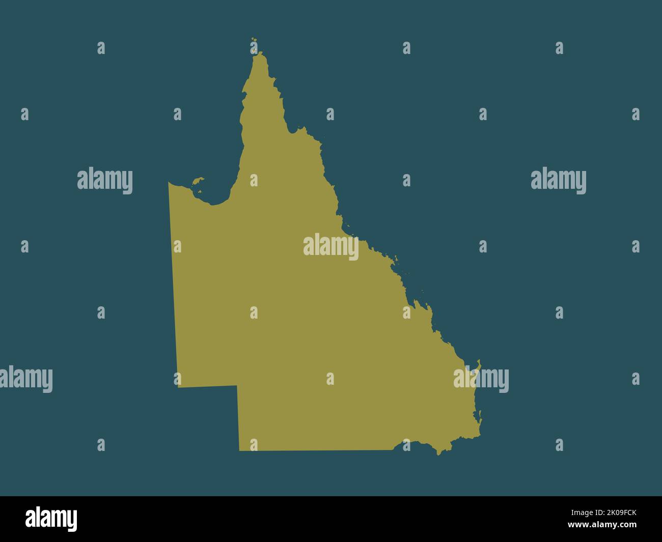 Queensland, État de l'Australie. Forme de couleur unie Banque D'Images