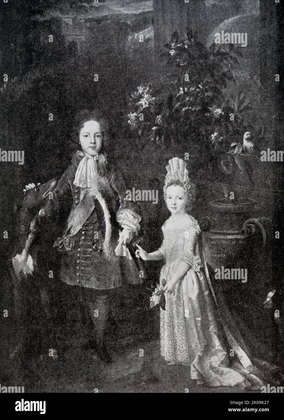 Enfants de James II Mary II (30 avril 1662 - 28 décembre 1694) était reine d'Angleterre, d'Écosse et d'Irlande, corégnant avec son mari, William III & II, de 1689 jusqu'à sa mort en 1694. Anne (6 février 1665 - 1 août 1714) a été reine d'Angleterre, d'Écosse et d'Irlande entre le 8 mars 1702 et le 1 mai 1707. Elle continua à régner en tant que reine de Grande-Bretagne et d'Irlande jusqu'à sa mort en 1714. Banque D'Images
