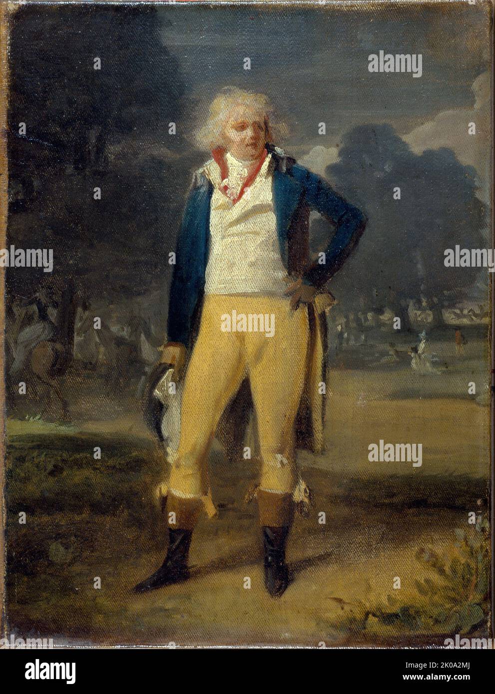 L'ABBé de Saint-Farre, fils naturels du Ducalé ans et de Mlle Lemarquis, danseuse à l'Opé ra, c1788 — 1798. Banque D'Images